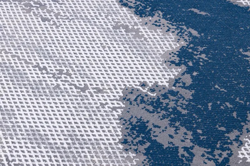 Kusový koberec Core A004 Frame blue/grey, 120x170, modrá, chodba / predsieň, Dywany Łuszczów