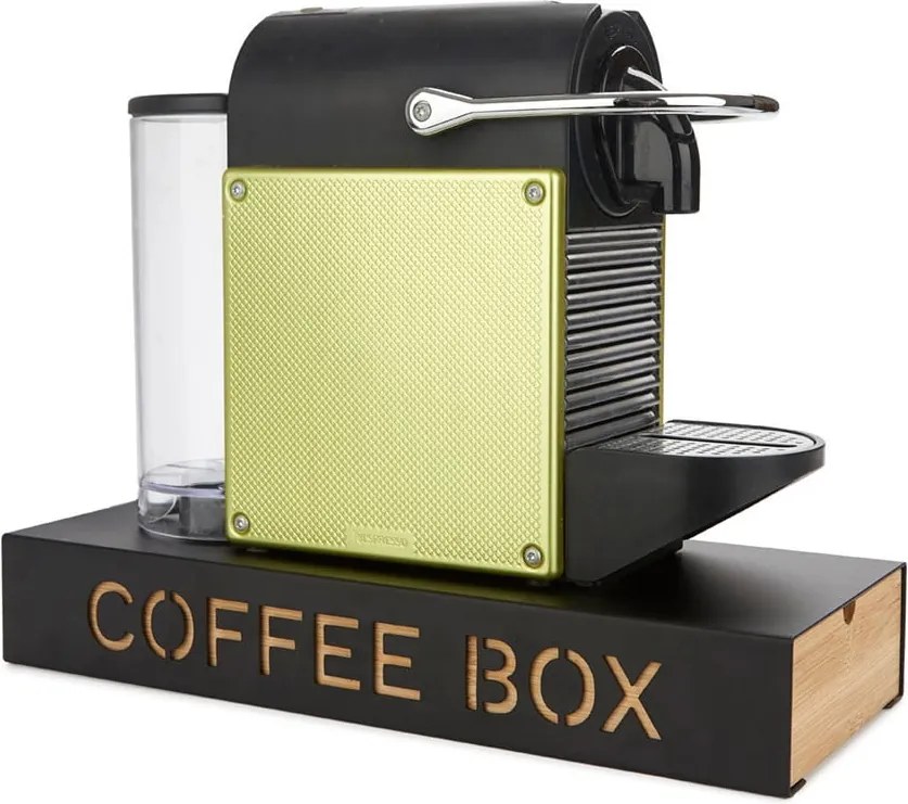 Čierny stojan na kapsule – Balvi