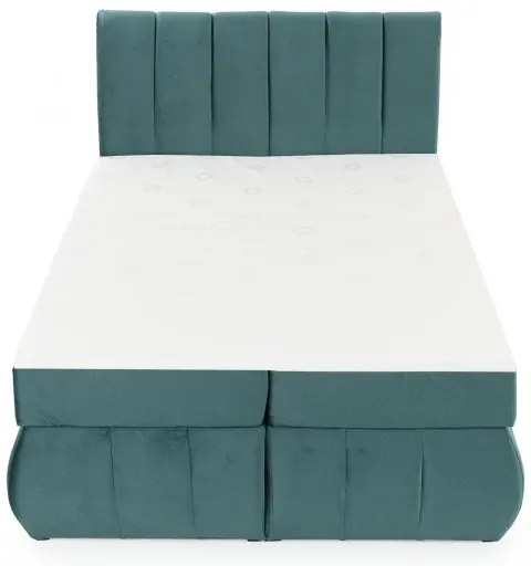 Posteľ Boxspring Vincenzia 200x180, červená (látka - bvi 16)