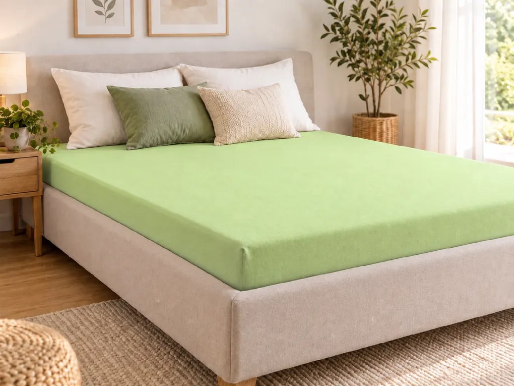 Jersey plachta EXCLUSIVE svetlozelená 90 x 200 cm