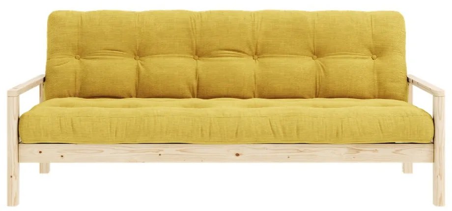 Žltá rozkladacia pohovka 205 cm Knob – Karup Design