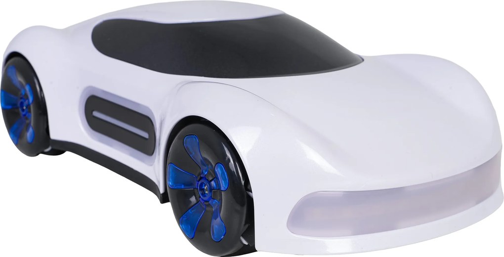 Ramiz Dymom ovládané vozidlo s diaľkovým ovládaním a hodinkami Biele