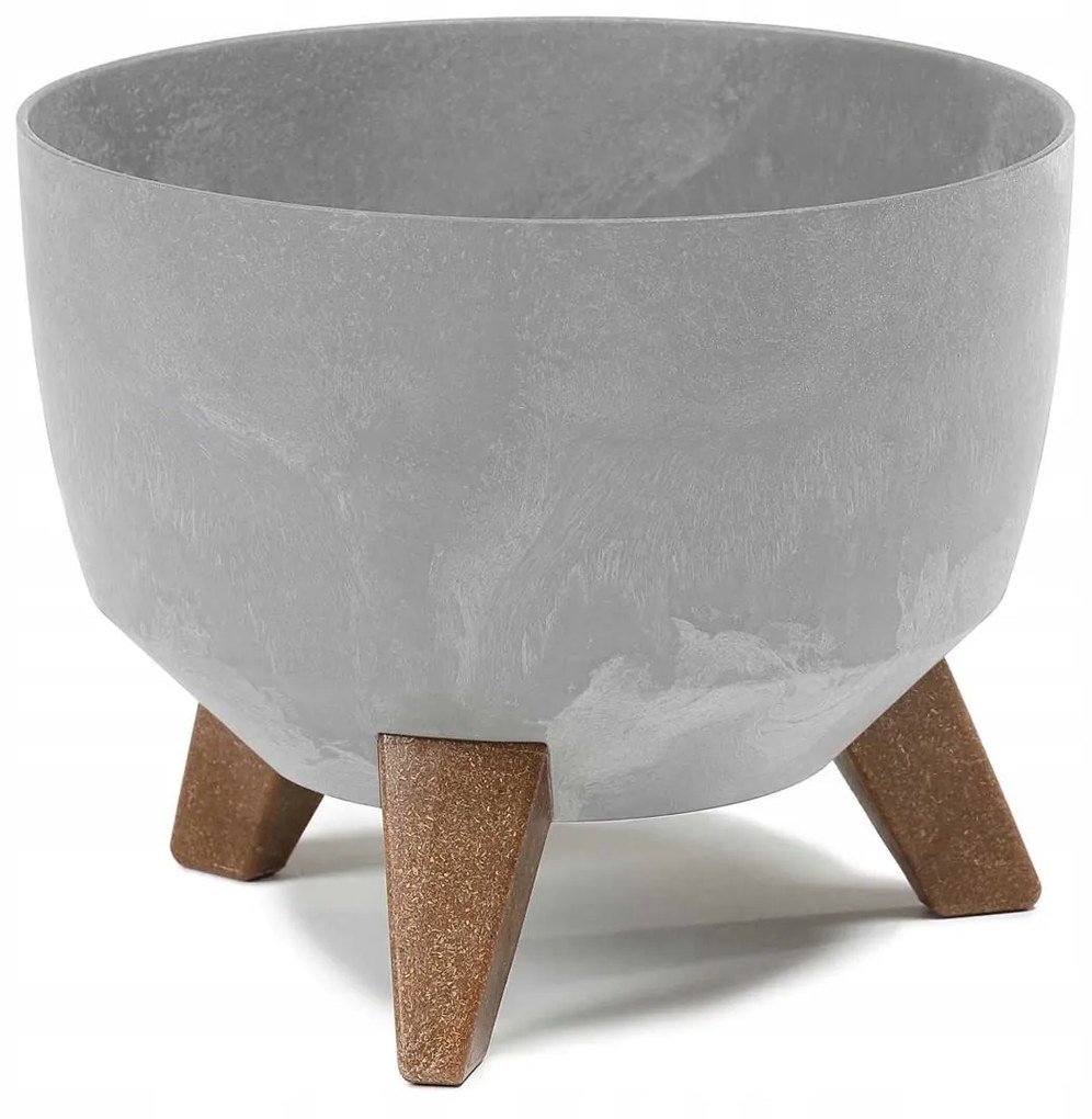 Kvetináč Rosa Linea 24x15 cm sivý betón