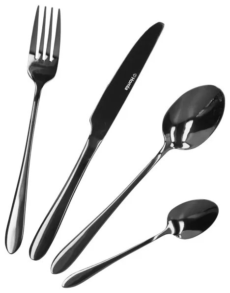 Súprava príborov ABELE čierna 16 ks ALL 951927