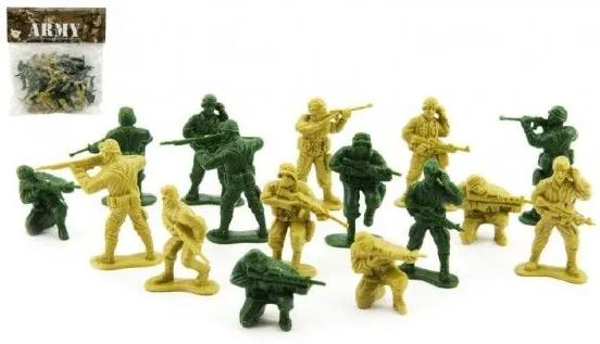 Sada vojakov 2 farby,  plast, 18 x 19, 5 cm