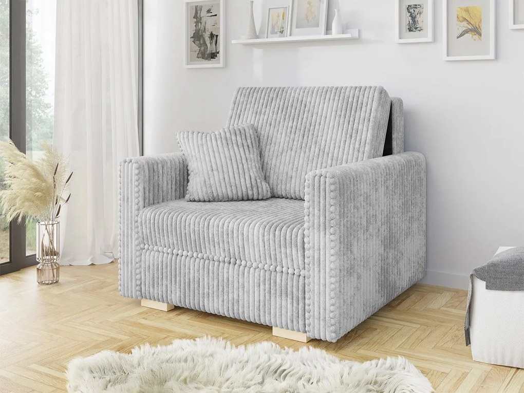 Rozkladacie kreslo Carivia Piano I (svetlosivá) (s úl. priestorom). Vlastná spoľahlivá doprava až k Vám domov. 1105668