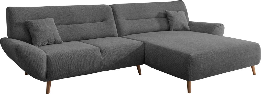 XXXLutz ROHOVÁ SEDAČKA, drevo, textil, antracitová MID.YOU - Sedačky - 002310012905