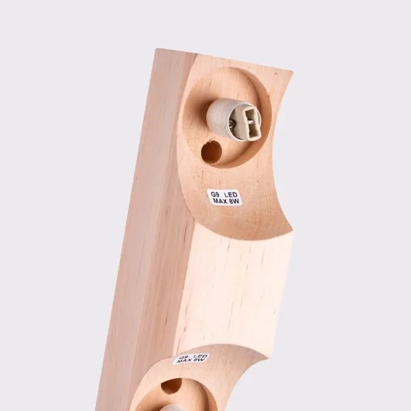 Sollux SL.1683 - Stropné svietidlo BULBO 2xG9/8W/230V buk/biela