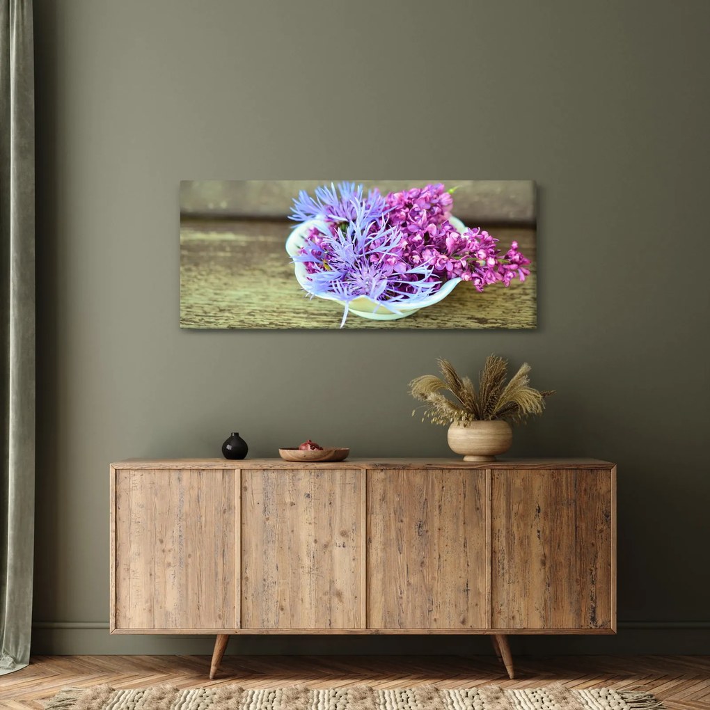 Obraz - fialová rastlinka (120x50 cm)