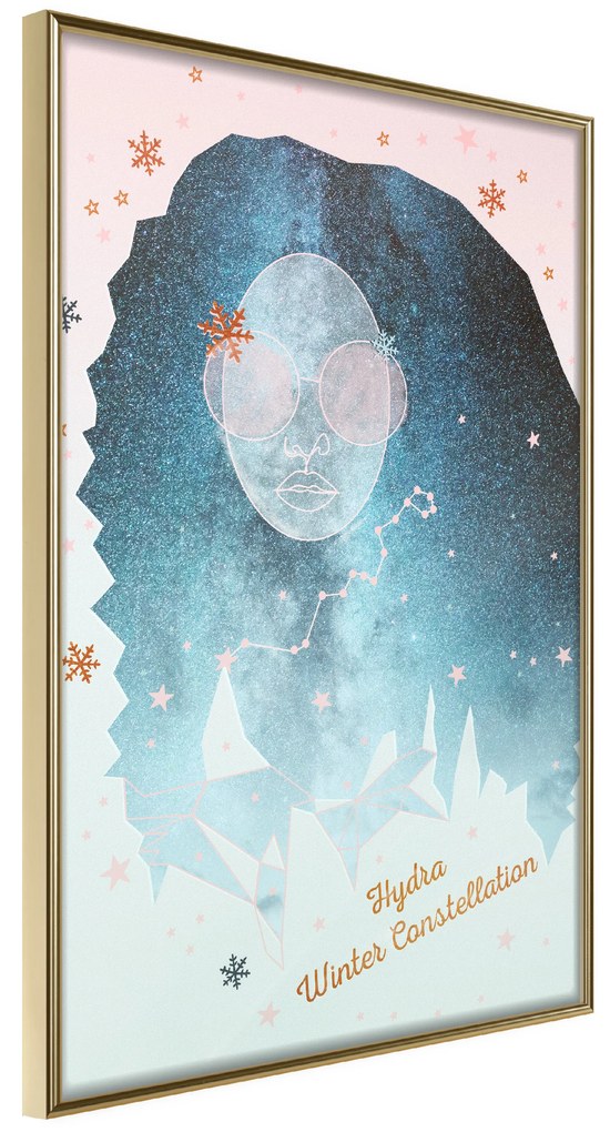 Artgeist Plagát - Hydra Winter Constellation [Poster] Veľkosť: 20x30, Verzia: Čierny rám