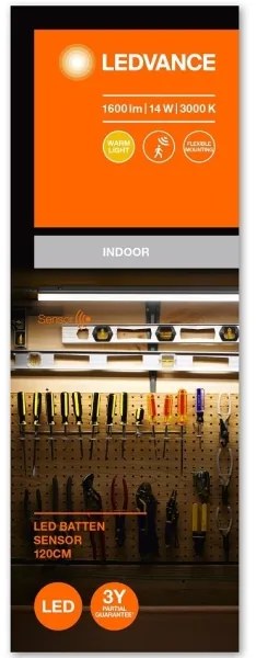 Ledvance - LED Podlinkové svietidlo so senzorom BATTEN LED/14W/230V 120 cm