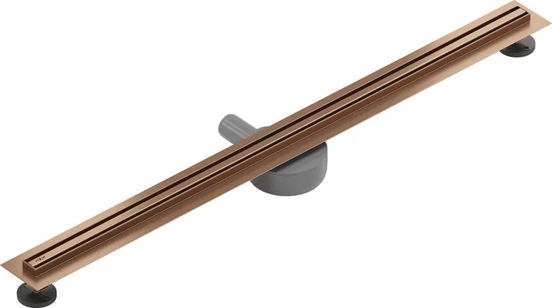 Mexen Flat 360° Slim sprchový žľab 90 cm, medená matná, 1C41090