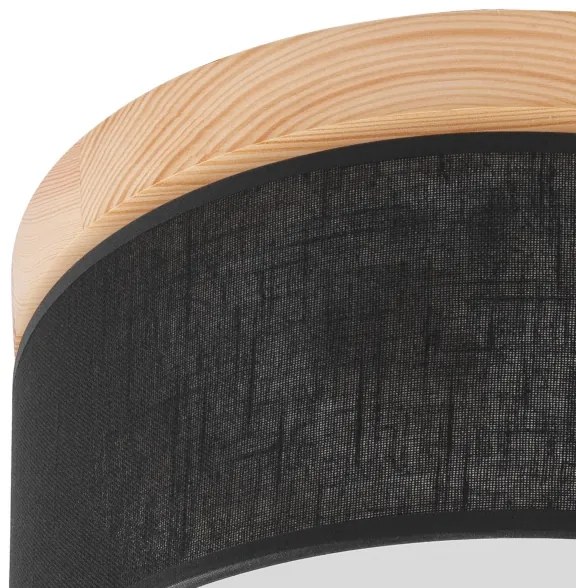 Brilagi - LED Stropné svietidlo BELLADONNA 1xE27/15W/230V pr. 30 cm čierna/borovica