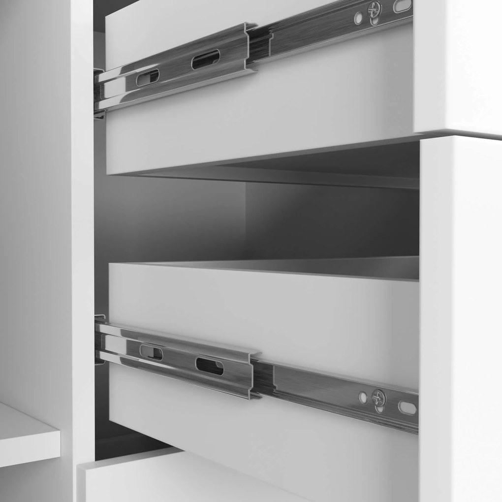 Komoda Kuerten (biela). Akcia -19%. Vlastná spoľahlivá doprava až k Vám domov. 1117144