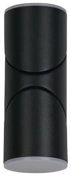 Searchlight 36180BK - LED vonkajšie nástenné svietidlo SOHO 2xLED/6W/230V IP44