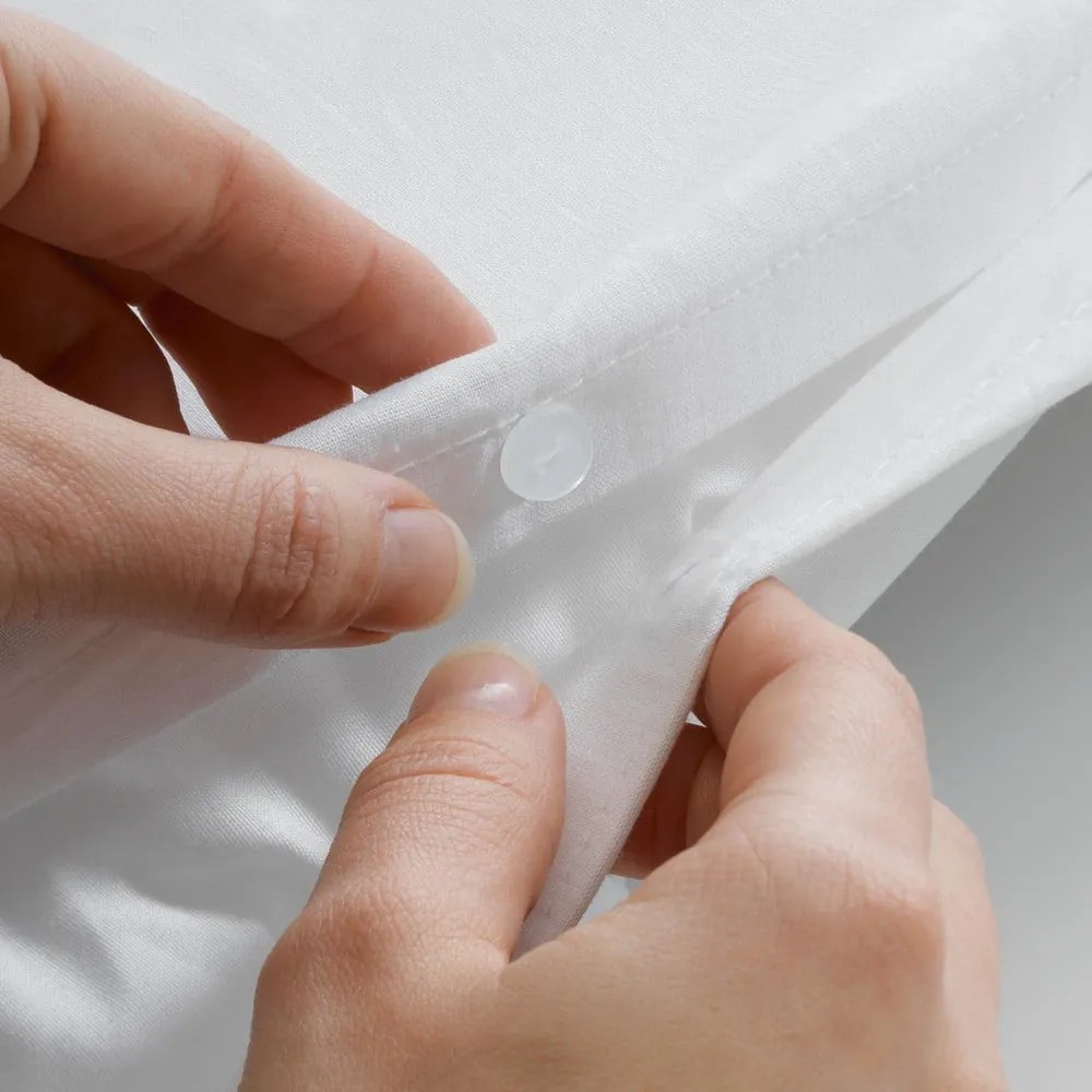 Biele krepové obliečky na jednolôžko 140x200 cm Plissia – douceur d'intérieur