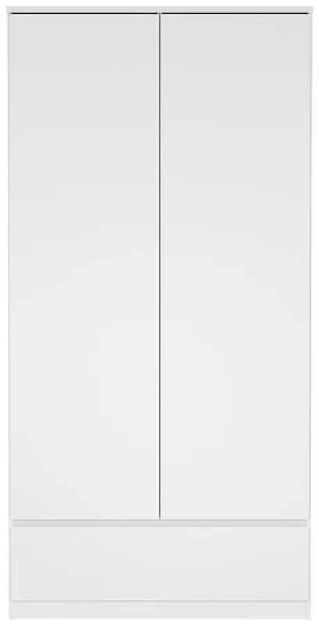 Biela šatníková skriňa 99x201 cm Naia - Tvilum