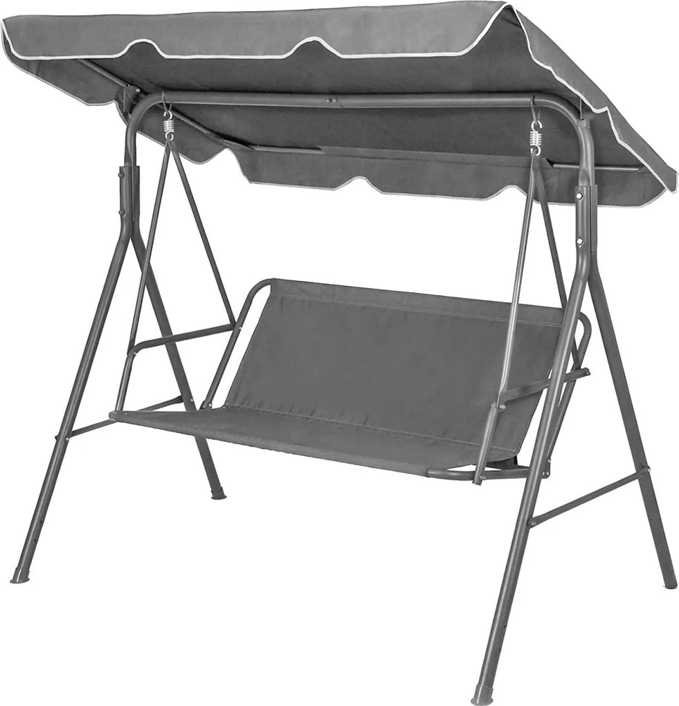 Sedák na záhradnú hojdačku BUSTIA 120x93 cm sivý