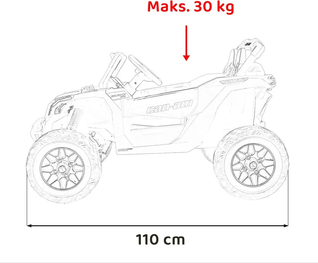 Ramiz Štvorkolka CAN-AM Maverick Čierna