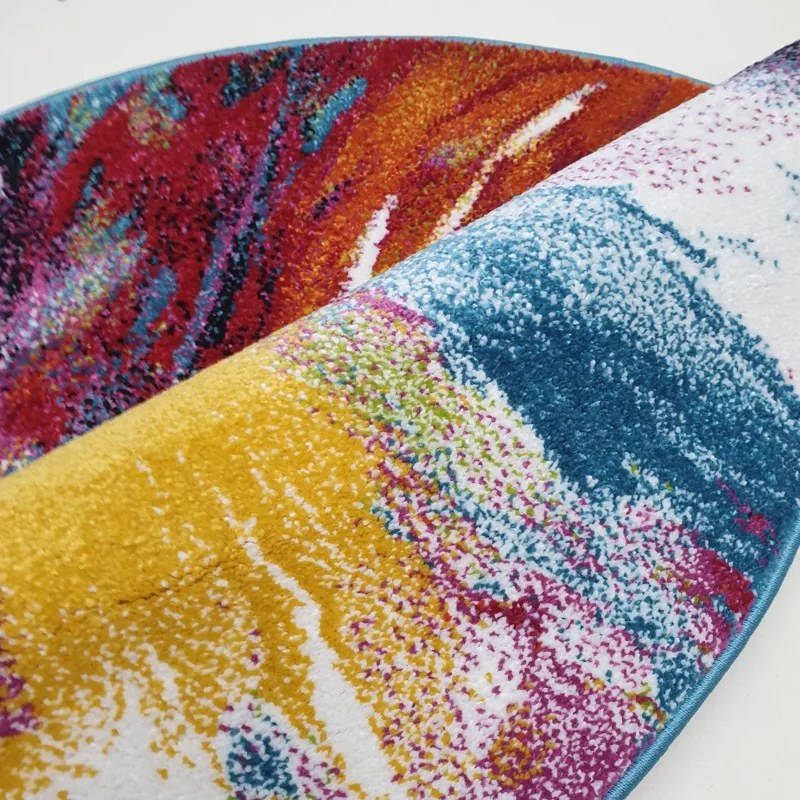 Kusový koberec Fantasy 814-61 lila/blue kruh, 120x120 (priemer) kruh, viacfarebná, Medipa (Merinos)