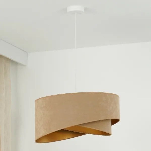 Brilagi - LED Luster na lanku LYRA 1xE27/15W/230V hnedá/zlatá