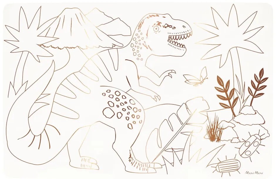 Papierové prestieranie v súprave 8 ks 28x42.5 cm Dinosaurs – Meri Meri