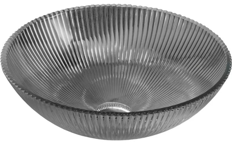 Mexen Zuri, sklenené umývadlo na dosku 39 × 39 cm, čierna, 24193970