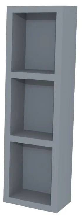 Mereo Aira, kúpeľňová skrinka 20 cm, horná, policová, Multidecor, Monumentálna sivá, MER-CN796SMSO1
