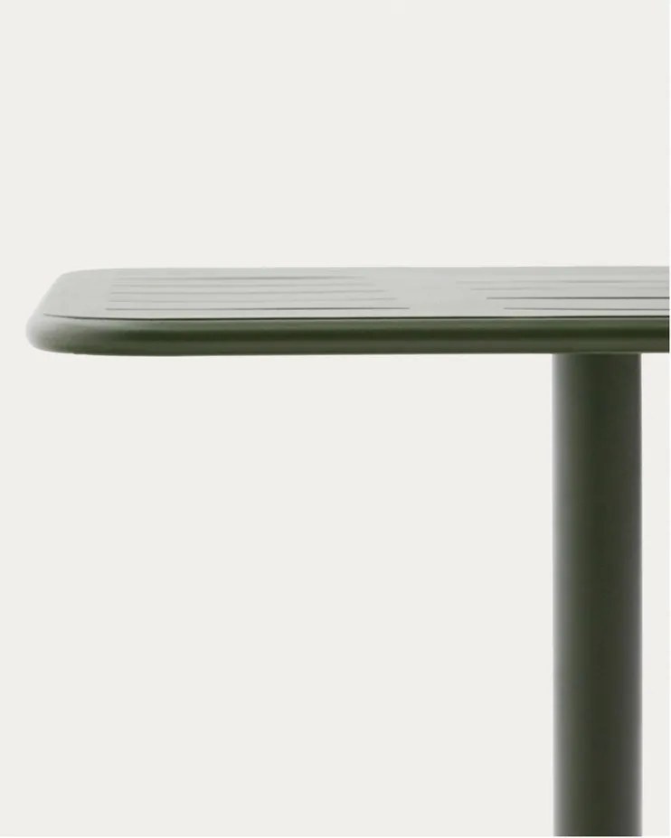 Oceľový záhradný jedálenský stôl 70x70 cm Brai – Kave Home