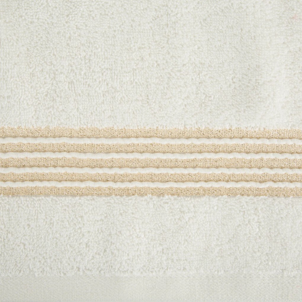 BAVLNENÝ UTERÁK LILA 30X50 CM KRÉMOVÁ