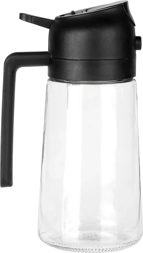 VILDE Sklenený rozprašovač a dávkovač na olej 2v1 450ml - číre sklo