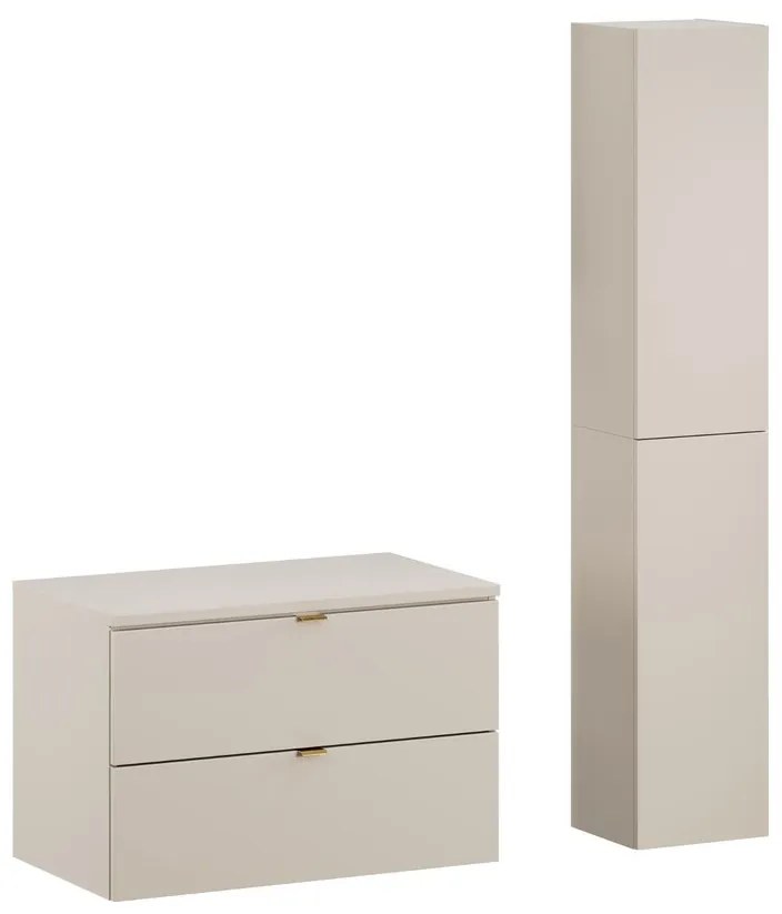 Koupelnová sestava Dalia Cashmere se skříňkami 80 cm kašmírová