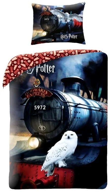 HALANTEX Obliečky Harry Potter Express Bavlna, 140/200, 70/90 cm