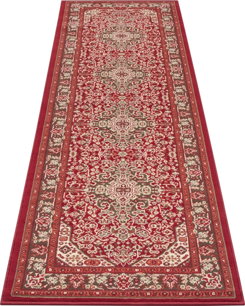Hanse Home 80x250 cm Kusový koberec Mirkan 104098 Oriental red, červená, chodba / predsieň