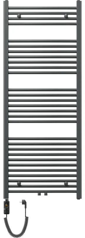 Mexen Ares, elektrické vykurovacie teleso 1500x600 mm + vykurovacia tyč 900 W, antracitová, W102-1500-600-2900-66