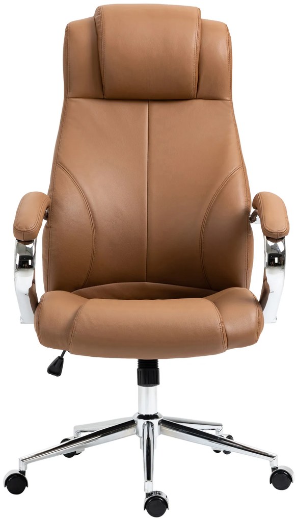 Kancelárska stolička Salford - koža - Svetlo Hnedá