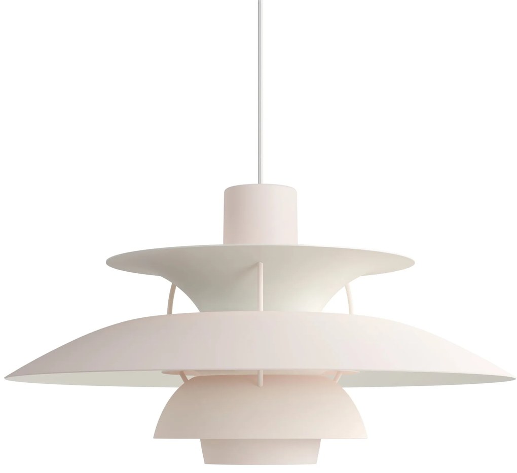 Louis Poulsen Závesná lampa PH 5 Monochrome Pale blush