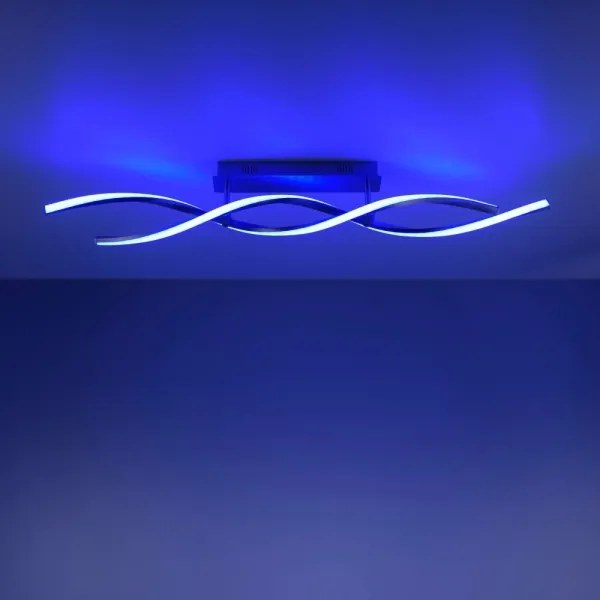 Leuchten Direkt 11993-55 - LED RGB Stmievateľný luster SWING 2xLED/8,5W/230V +DO