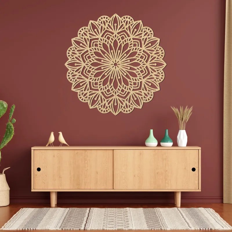 Drevená mandala na stenu – Elegantná dekorácia | SENTOP PR0252