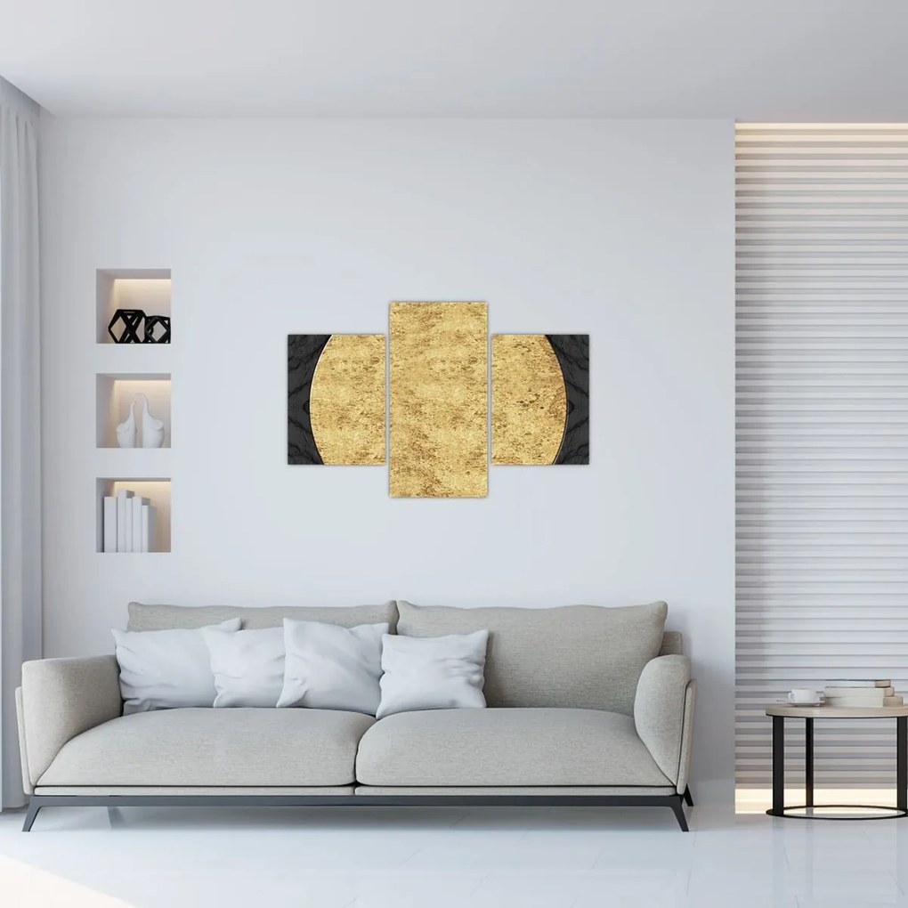 Obraz - Zlatá štruktúra N⁰2 (90x60 cm)