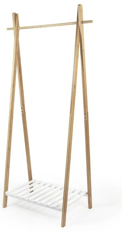 Stojan na šaty Compactor Bamboo Stender, prírodné drevo