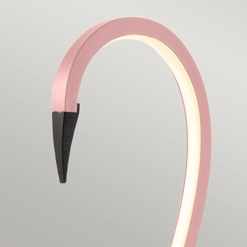 Stolná LED lampa Flamingo ružová – dizajnové osvetlenie