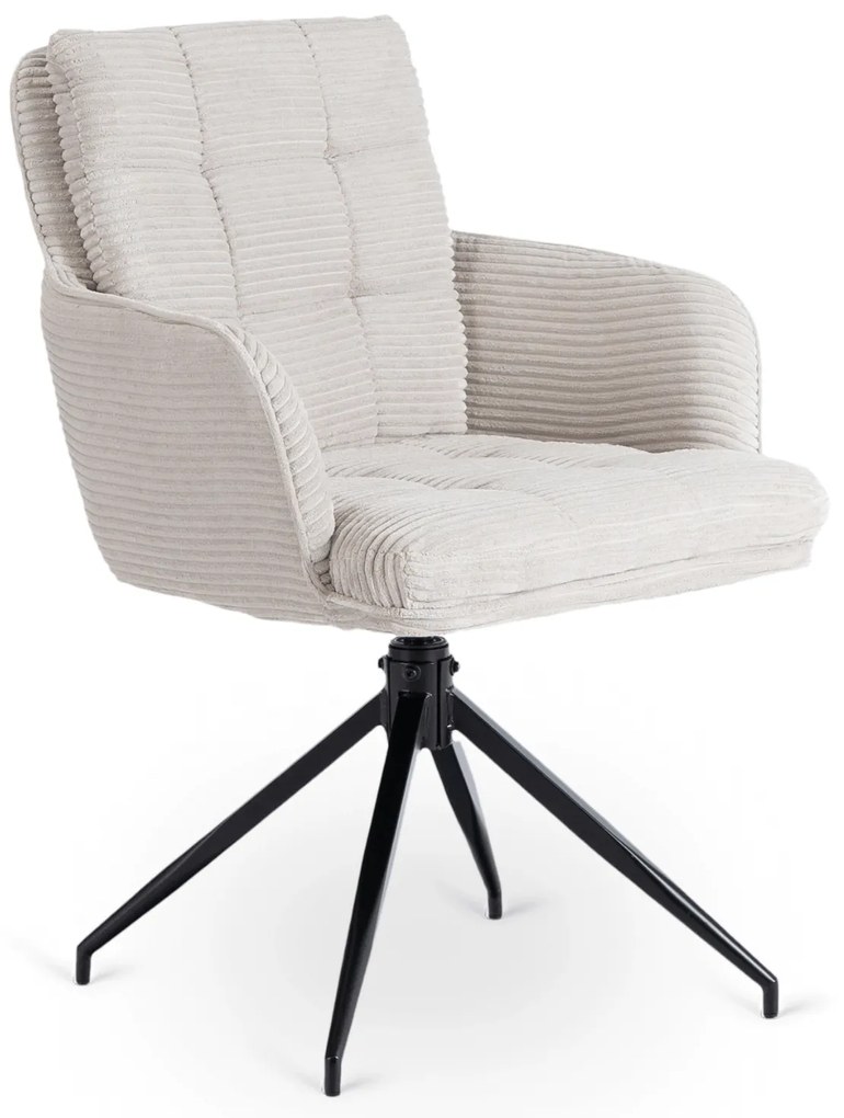 Akita otočná jedálenská stolička, svetlosivá