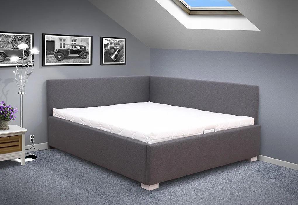 Moderná posteľ s čelami Martina HIT s MOT otváraním ÚP 140x200 cm Farba: Savana krémová