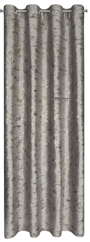 ZATEMŇOVACÍ ZÁVES NA KRÚŽKOCH TAMI 140X250 CM TMAVOSIVÁ