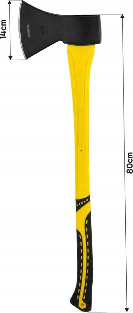 CROWNMAN Univerzálna sekera 1500g 80cm