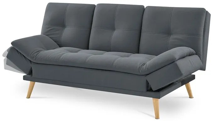 Autronic BONTEC Trojmiestna pohovka, sivá, látka, ASB-4720 GREY2 Farba: Šedá