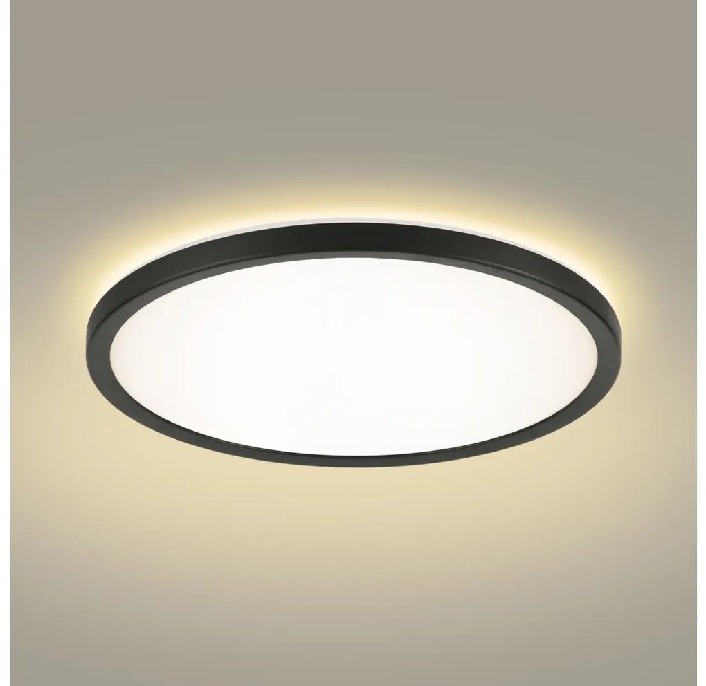 Brilagi - LED Kúpeľňové svietidlo ULTRA SLIM LED/24W/230V pr. 42 cm čierna IP54