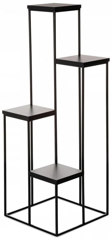 Kvetinový stojan LOFT 110 cm čierny