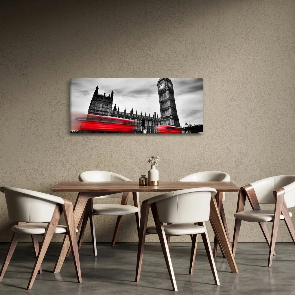 Obraz - Londýnske Houses of Parliament (120x50 cm)